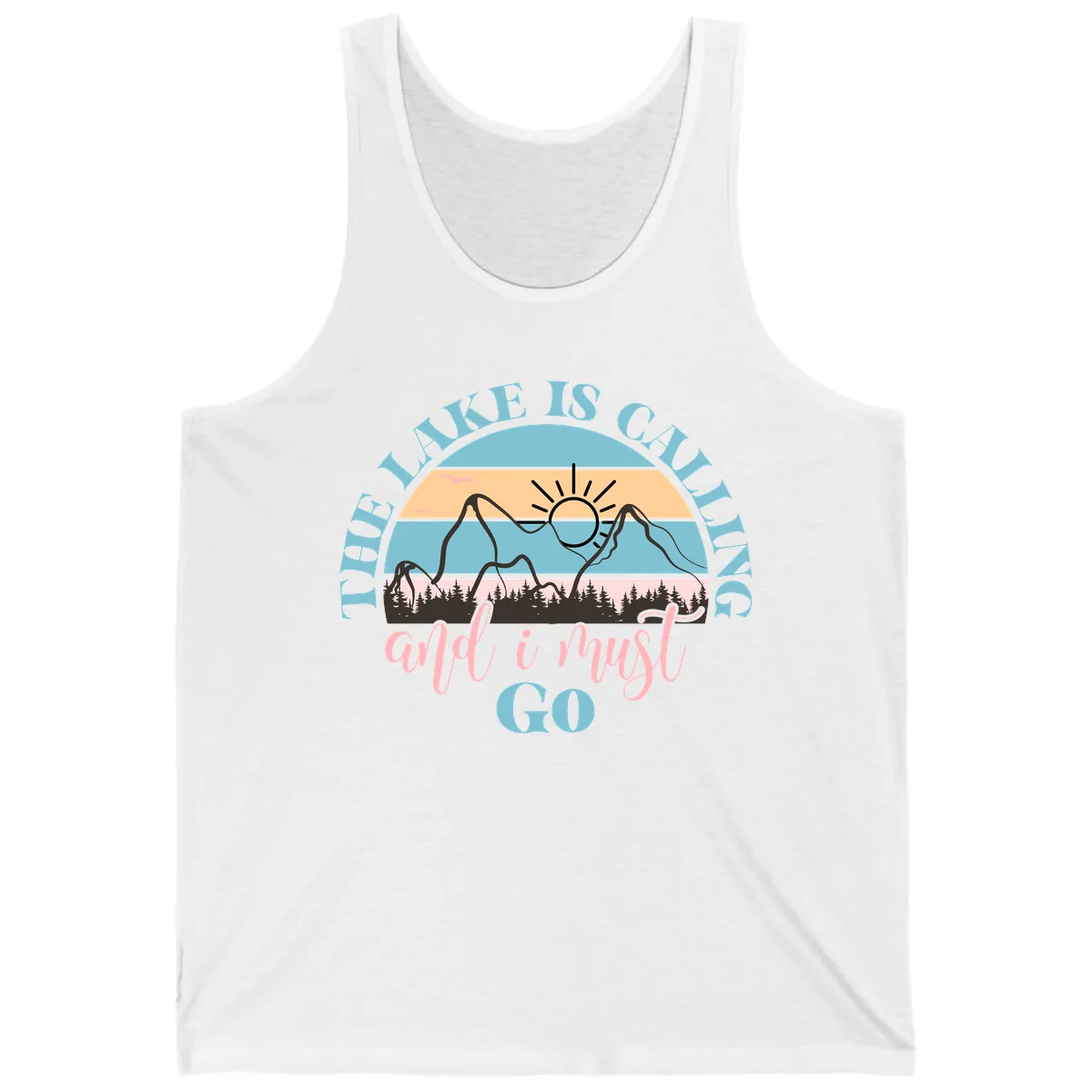 The Lake Is Calling And I Must Go Tank in White