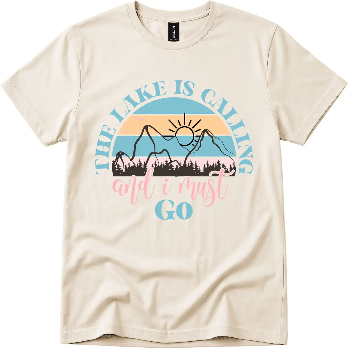 The Lake Is Calling And I Must Go T-Shirt in Natural