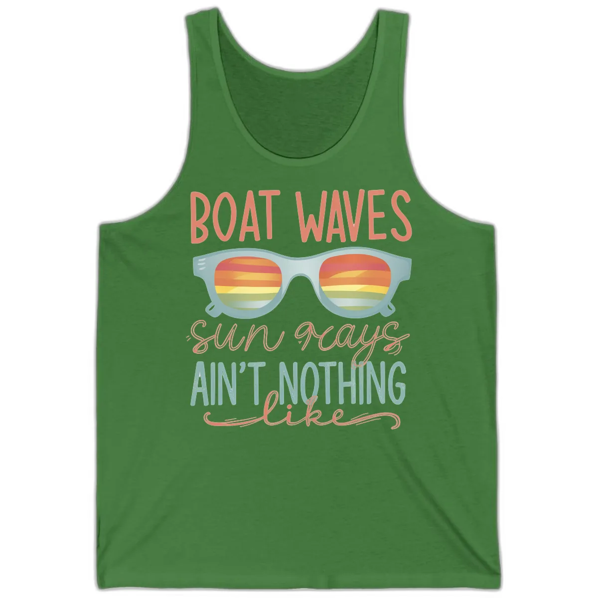 Boat Waves Sun Rays Ain't Nothing Like Tank in Leaf