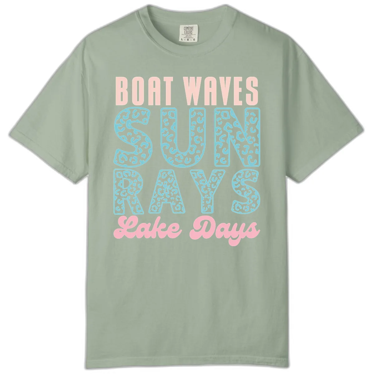 Boat Waves Sun Rays Lake Days Design Comfort Color in Bay