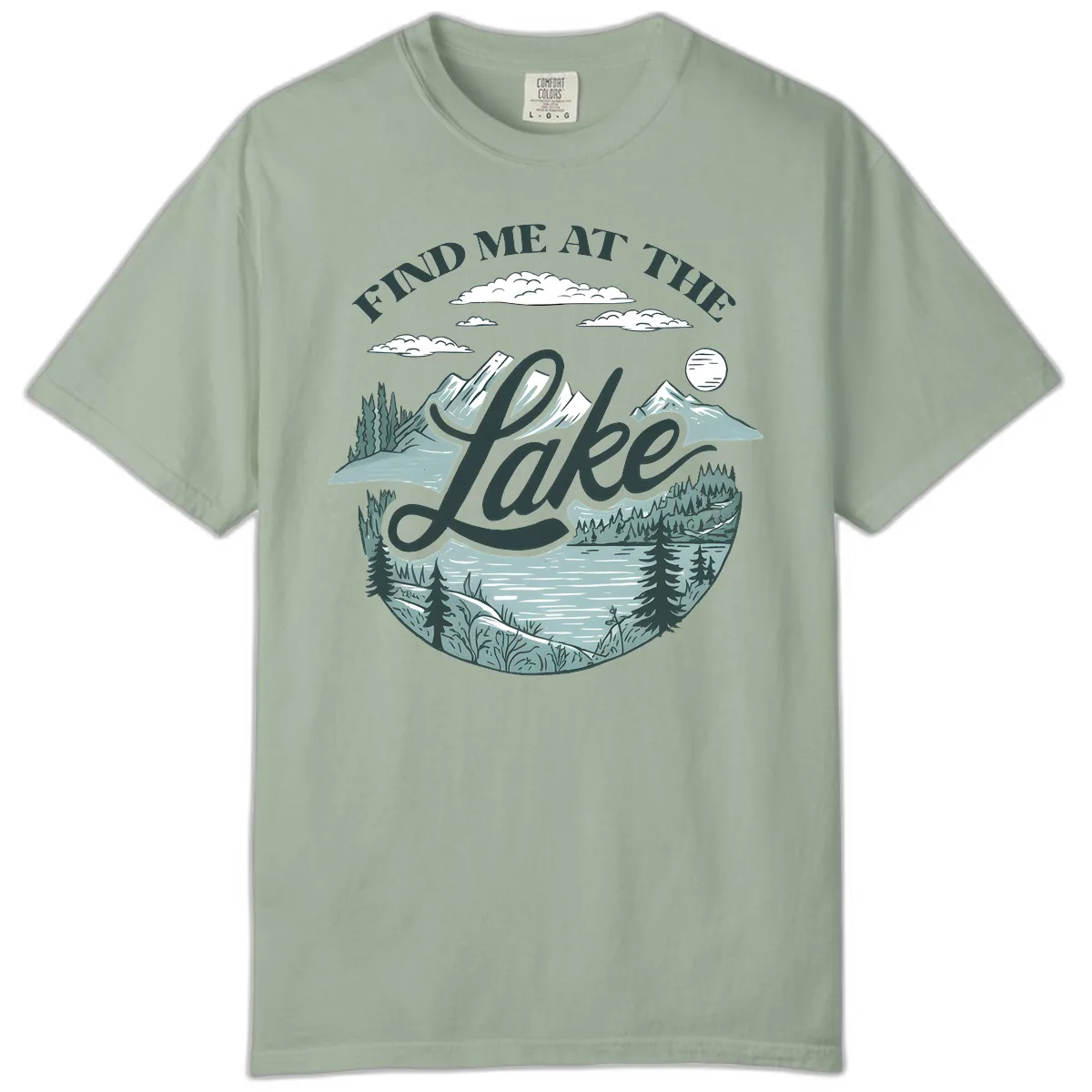 Find Me At The Lake Scenic Design Comfort Color in Bay