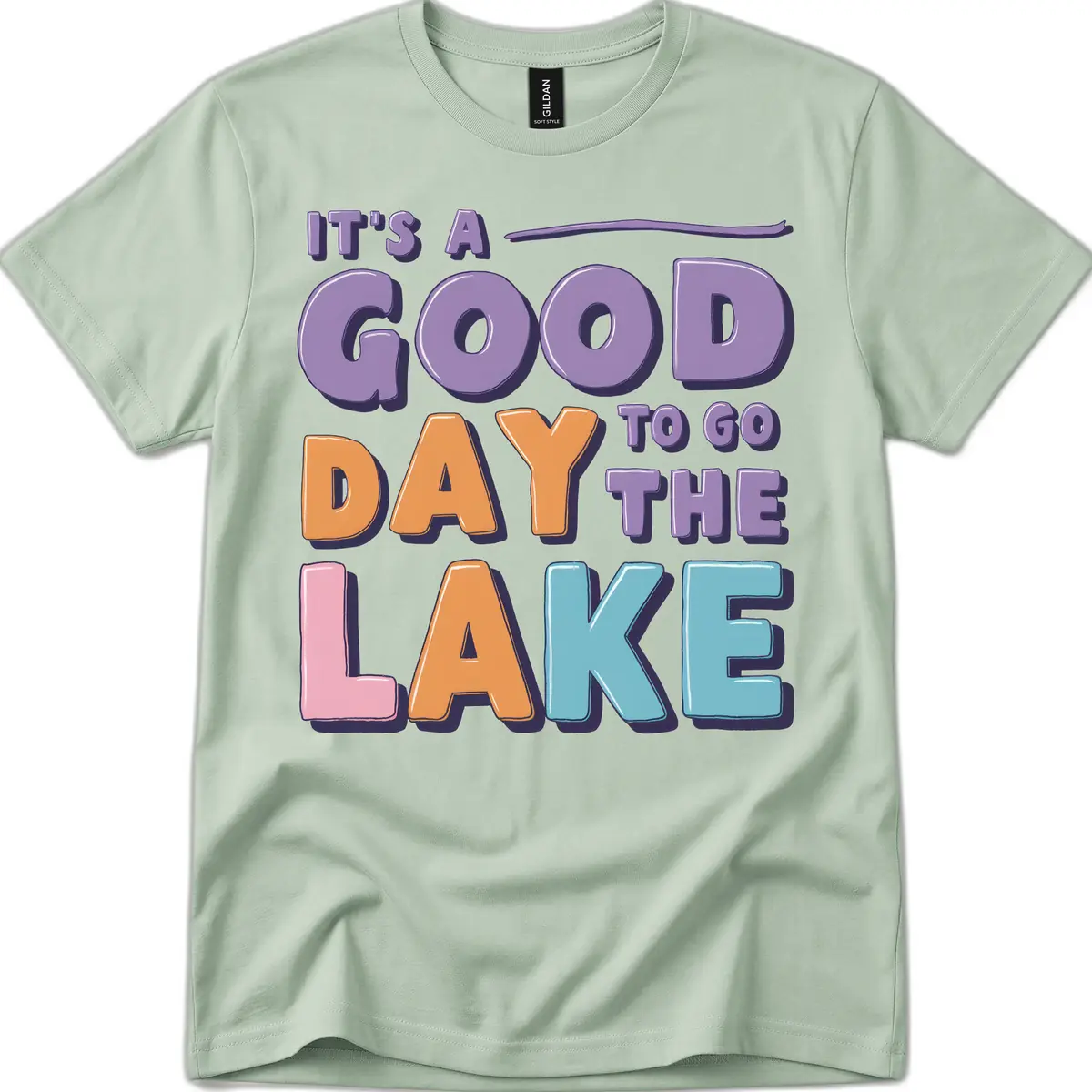 It's A Good Day To Go To The Lake T-Shirt in Sage