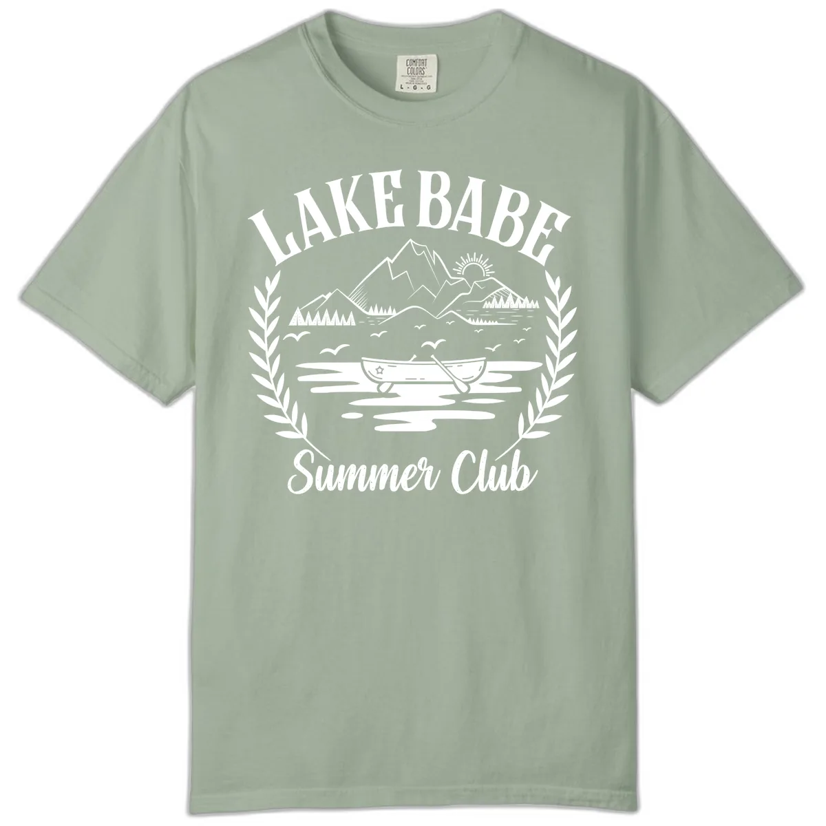Lake Babe Summer Club Design Comfort Color in Bay