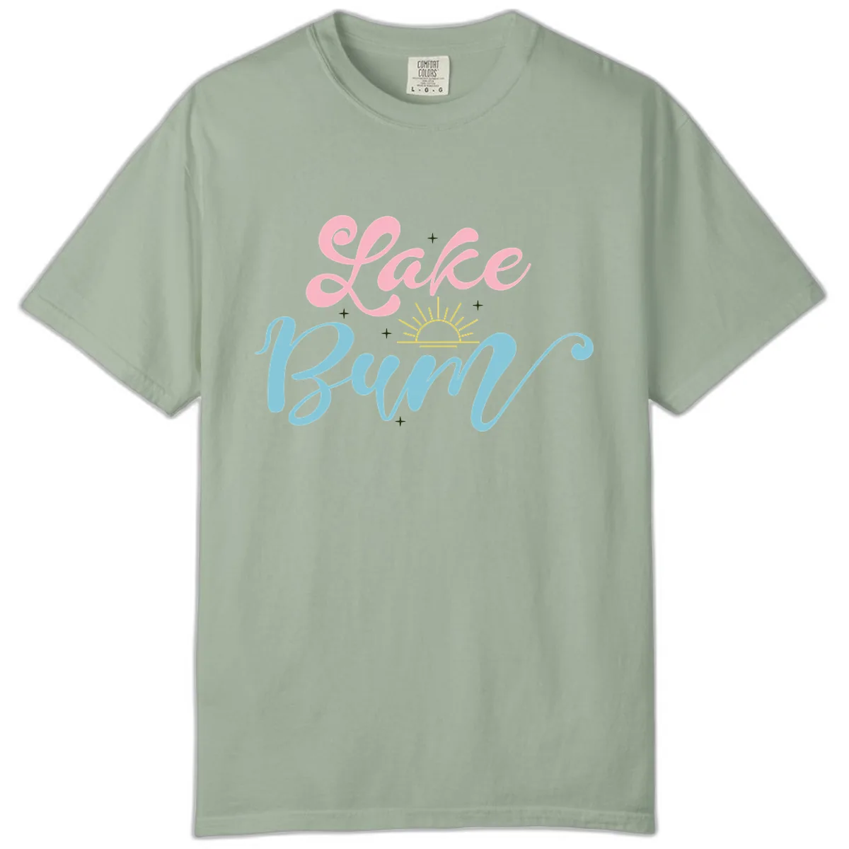 Lake Bum Script Design Comfort Color in Bay