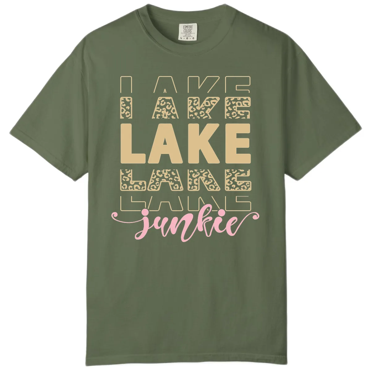 Lake Lane Junkie Typography Design Comfort Color in Sage