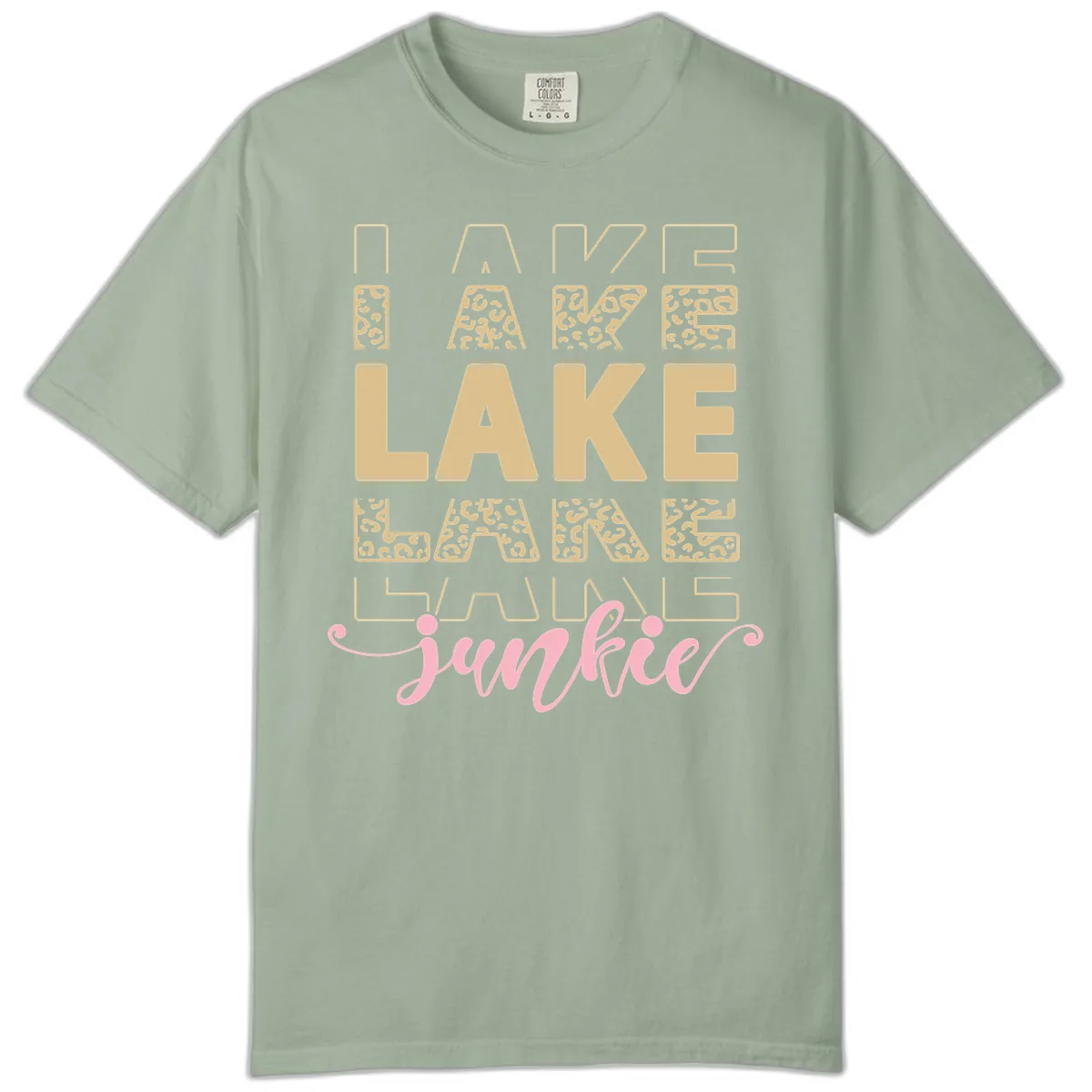 Lake Lane Junkie Typography Design Comfort Color in Bay