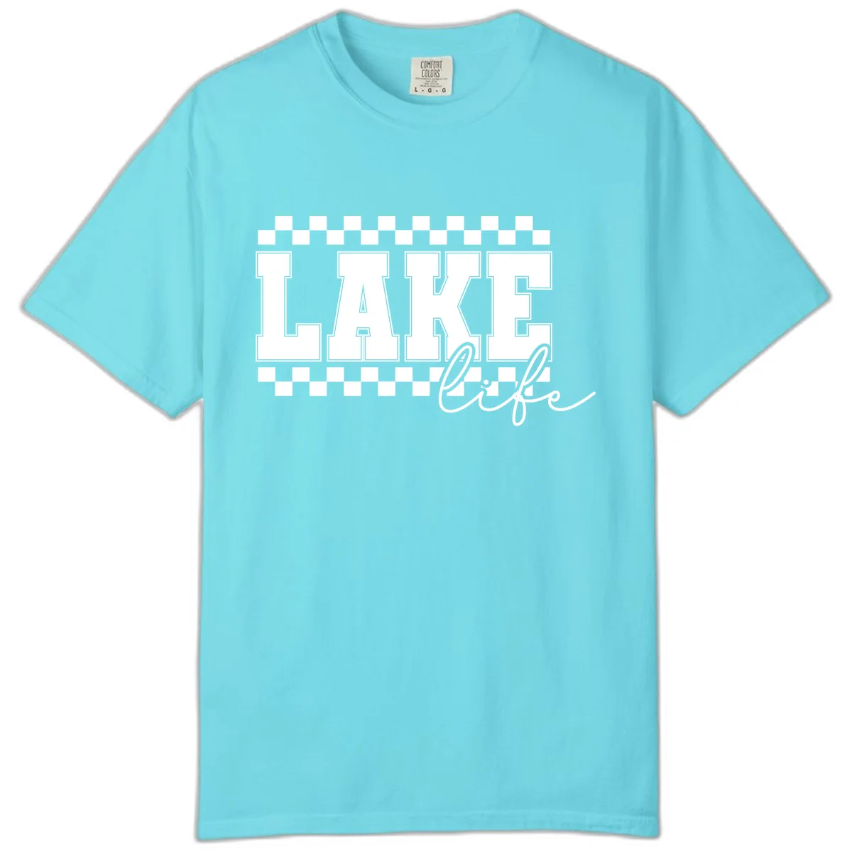 Lake Life Varsity Style Comfort Color in Lagoon Blue