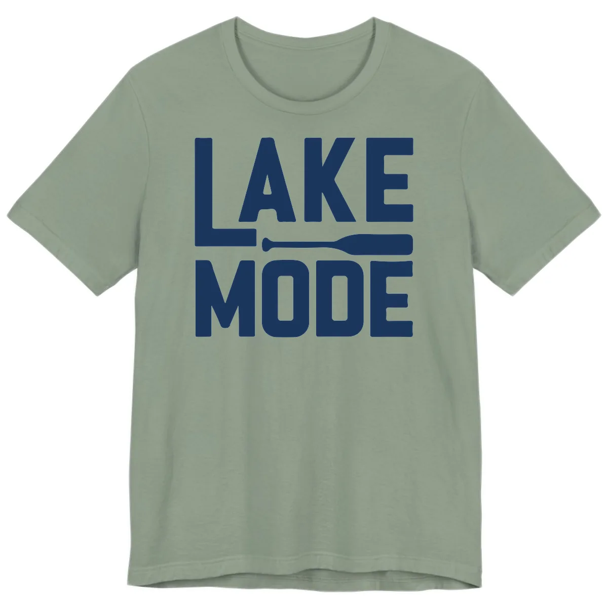 Lake Mode Paddle Design Premium T-Shirt in Sage