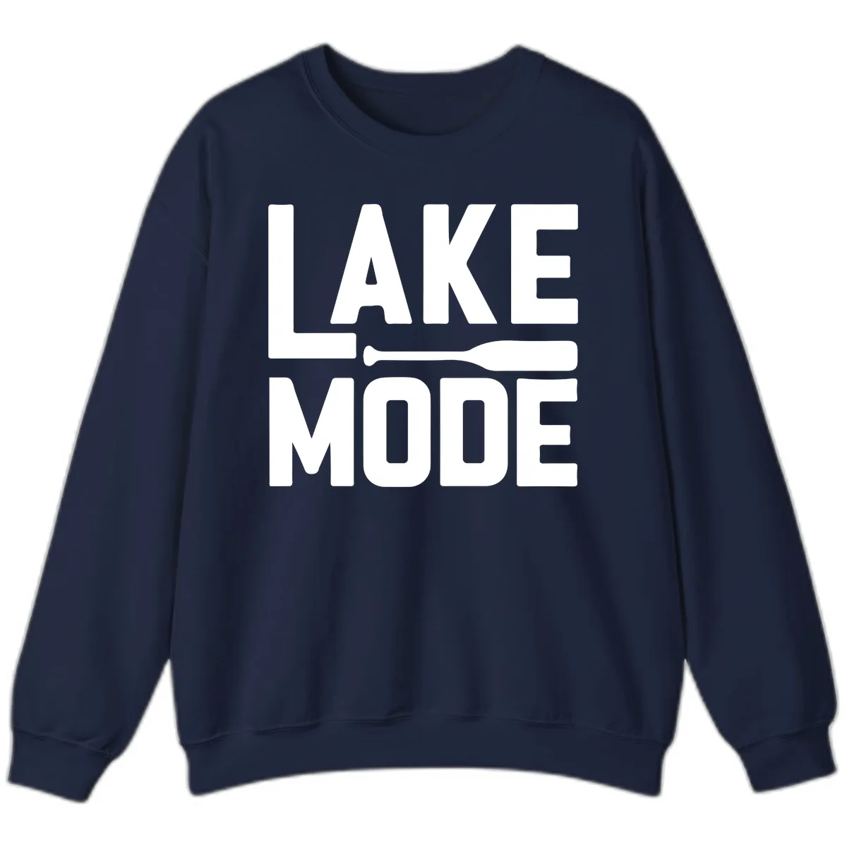 Lake Mode Paddle Design Sweatshirt in Navy
