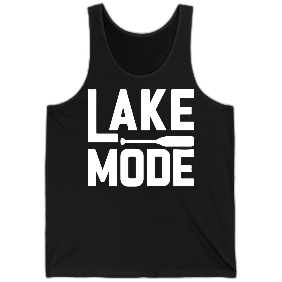 Lake Mode Paddle Design Tank in Black