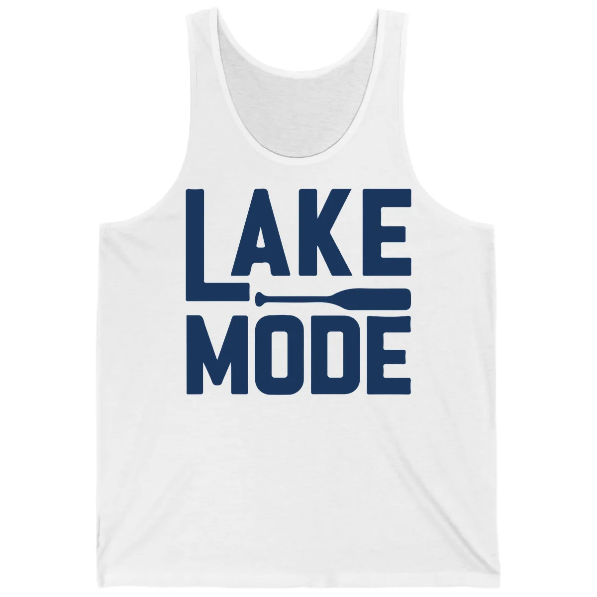 Lake Mode Paddle Design Tank in White
