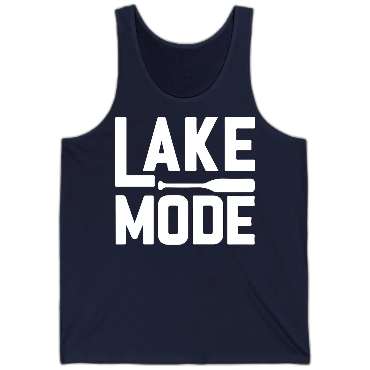 Lake Mode Paddle Design Tank in Navy