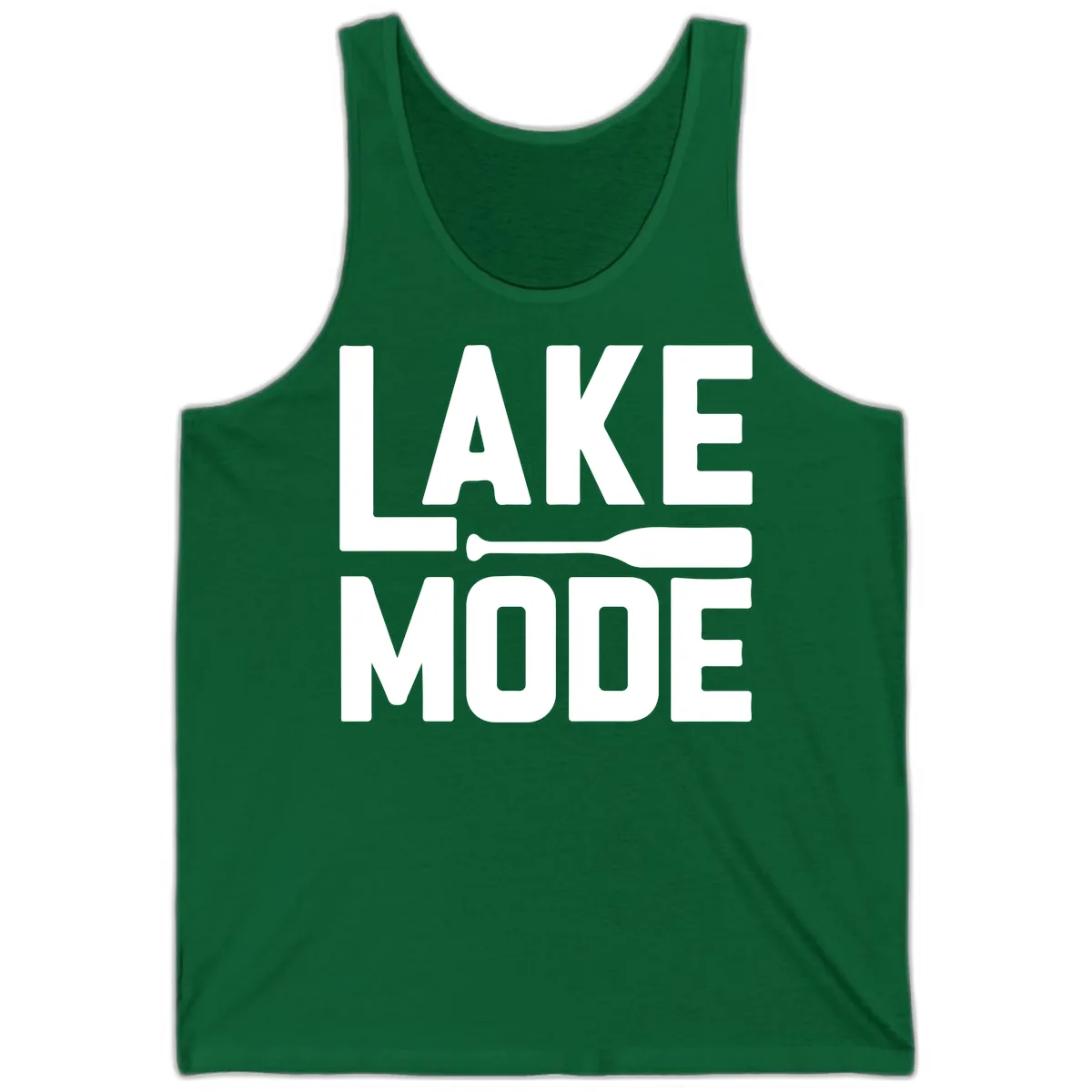 Lake Mode Paddle Design Tank in Kelly