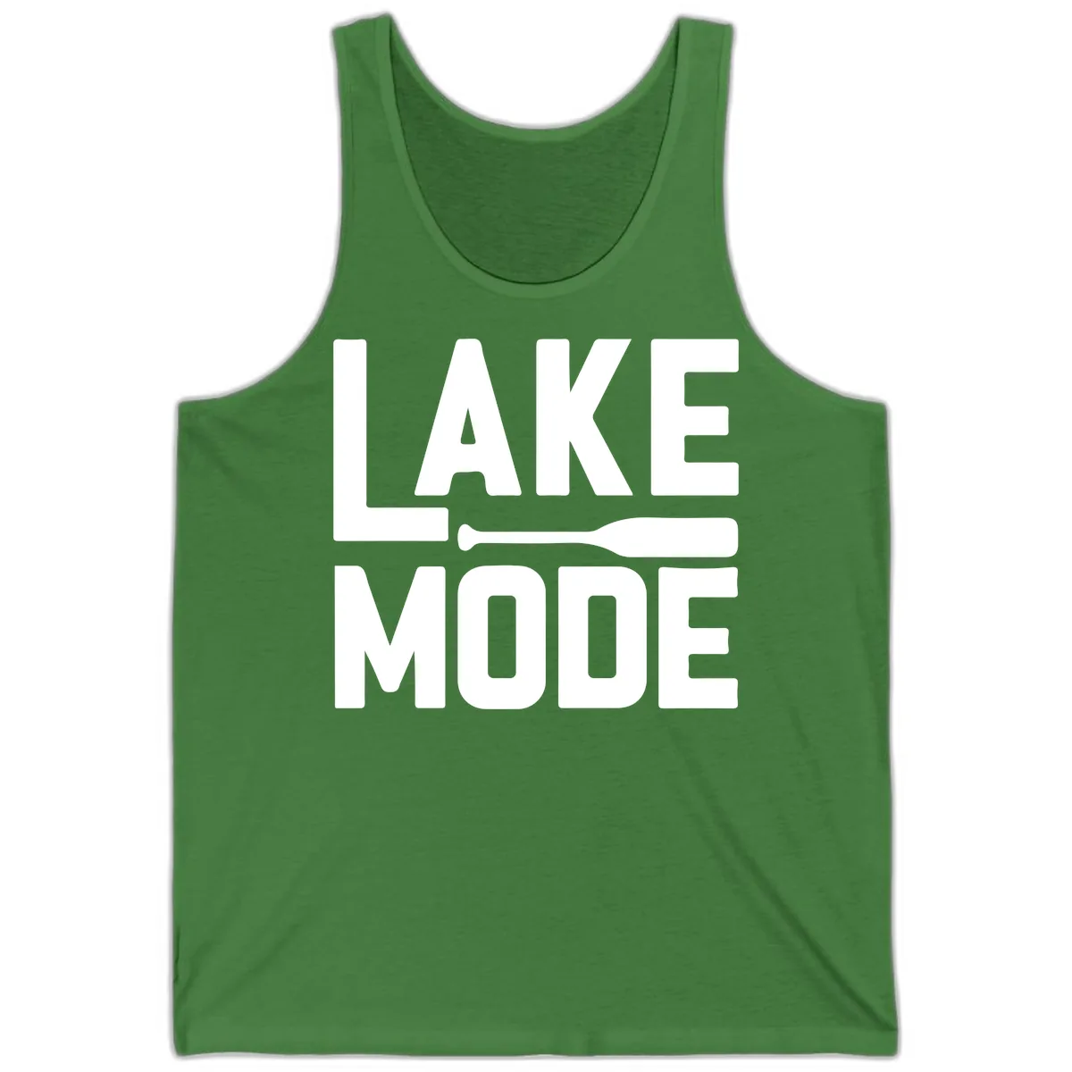 Lake Mode Paddle Design Tank in Leaf