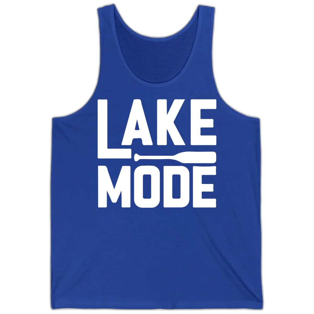 Lake Mode Paddle Design Tank in True Royal