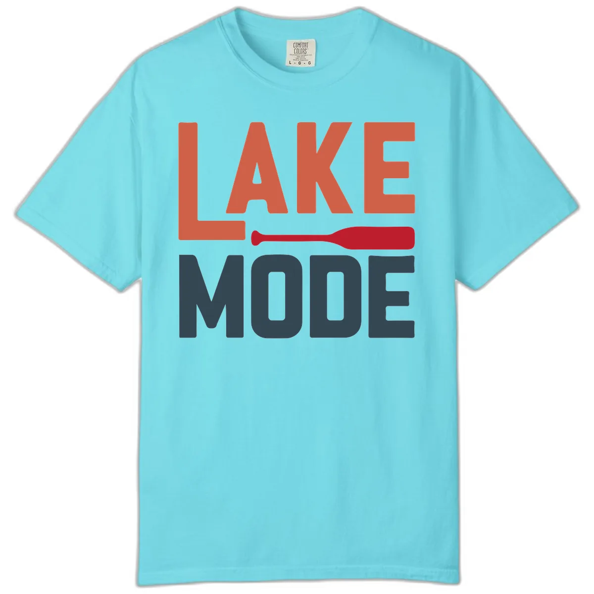 Lake Mode Paddle Design Comfort Color in Lagoon Blue