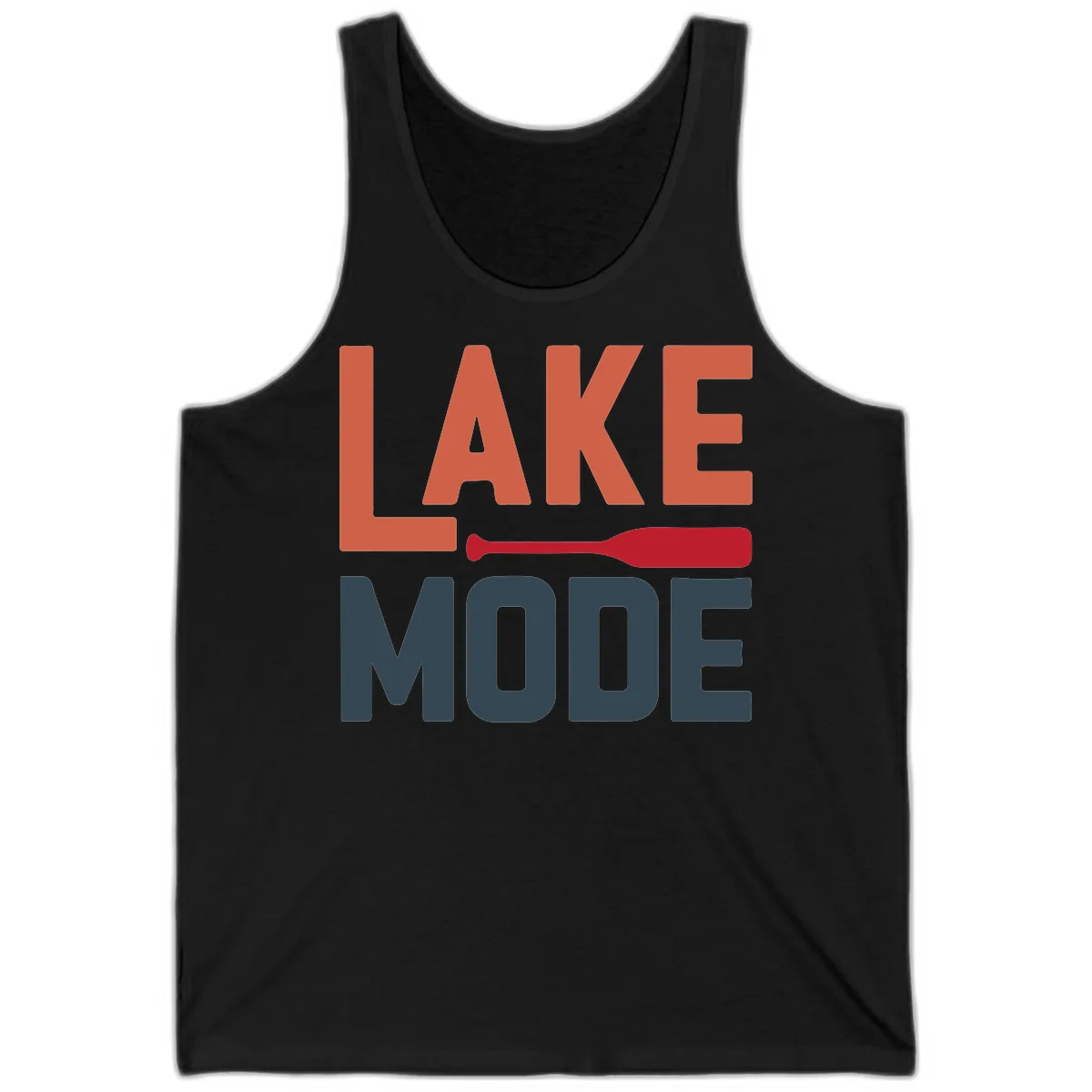 Lake Mode Paddle Design Tank in Black
