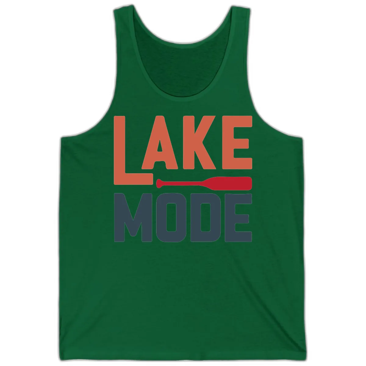 Lake Mode Paddle Design Tank in Kelly