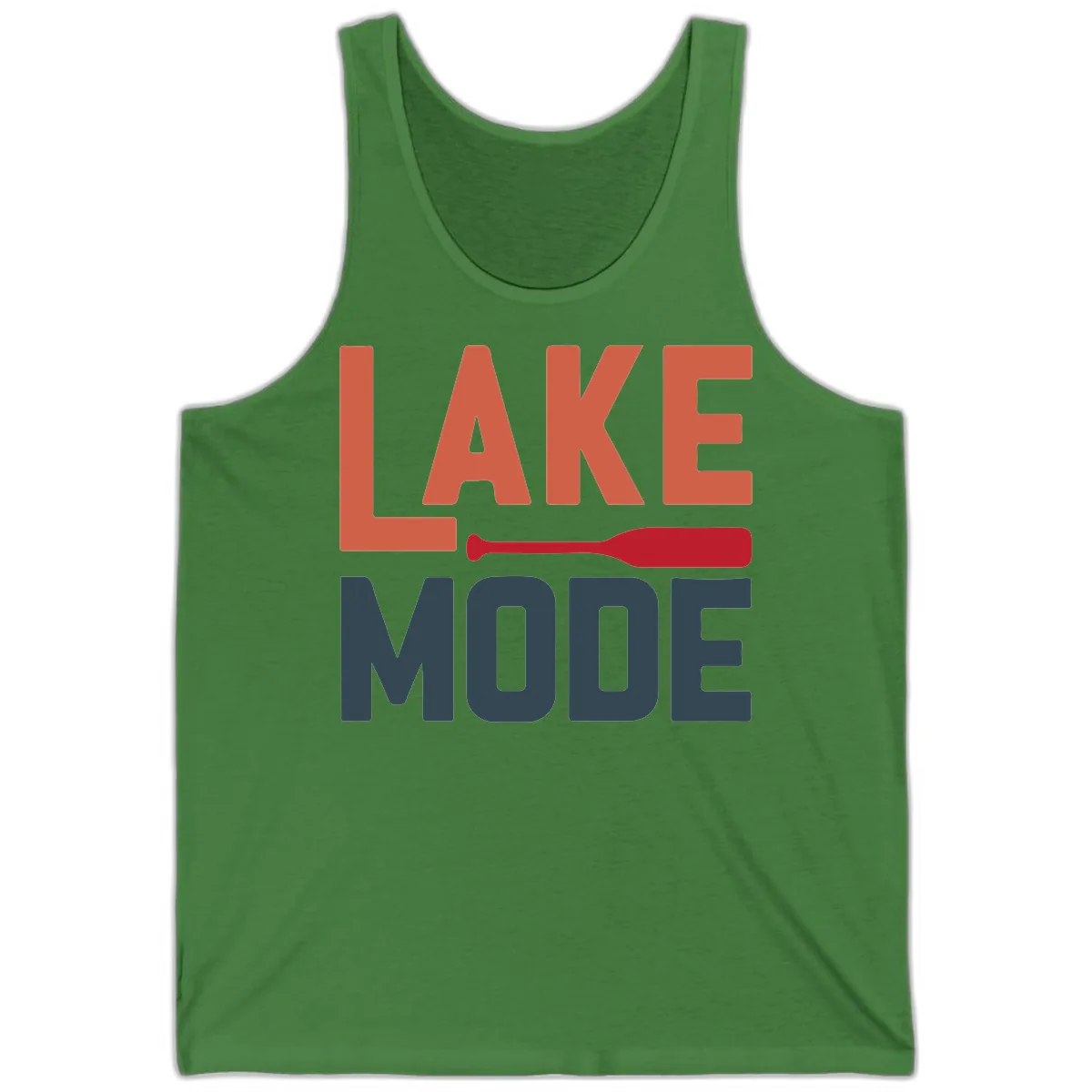 Lake Mode Paddle Design Tank in Leaf