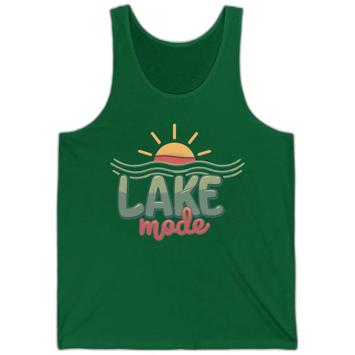 Lake Mode Sun and Waves Tank in Kelly