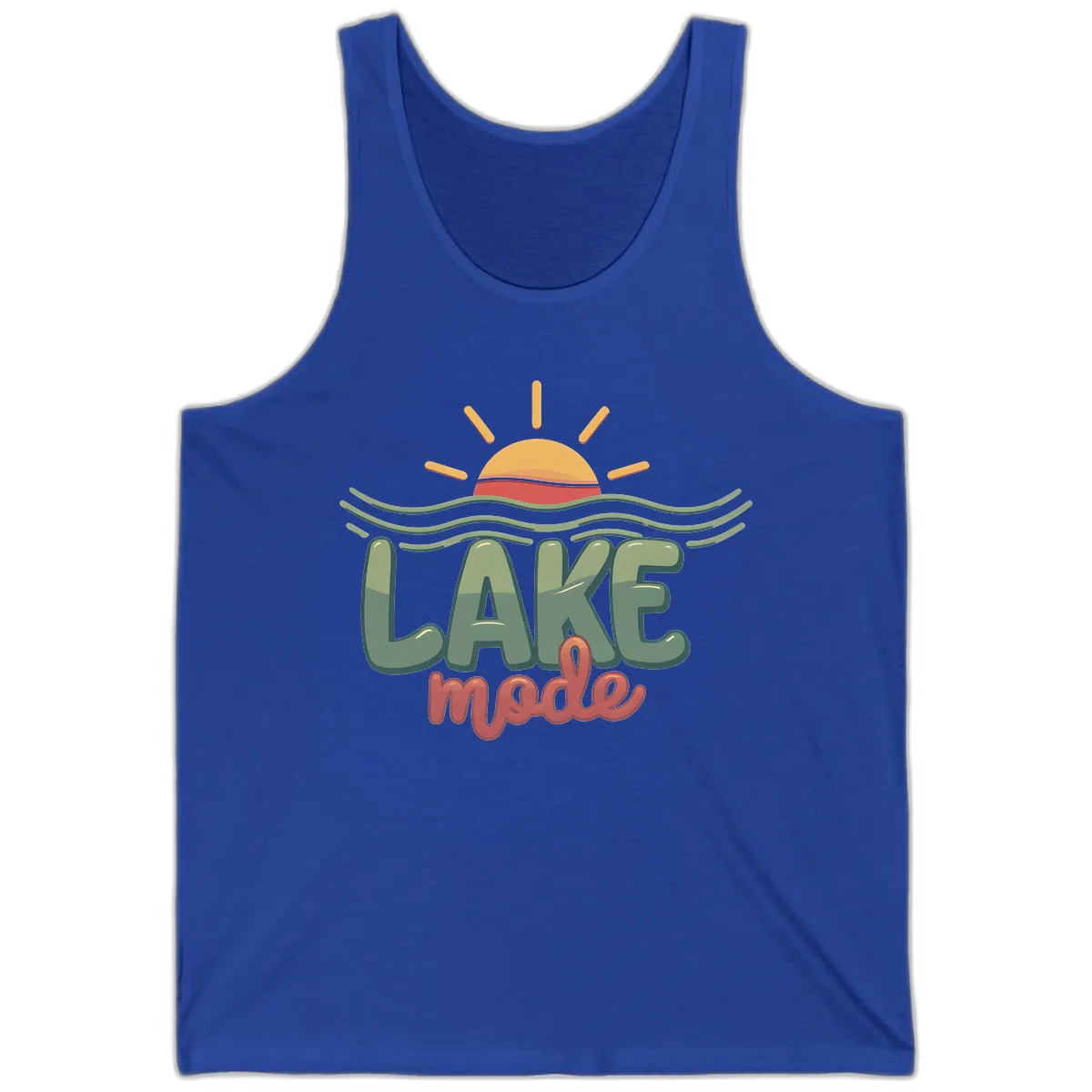 Lake Mode Sun and Waves Tank in True Royal