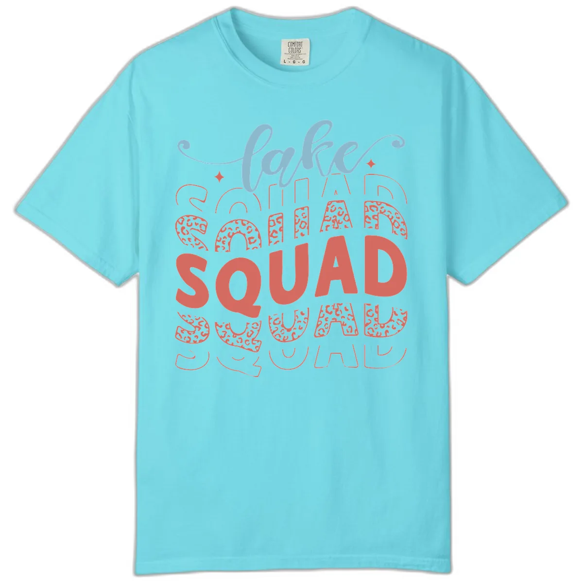 Lake Squad Lifestyle Design Comfort Color in Lagoon Blue