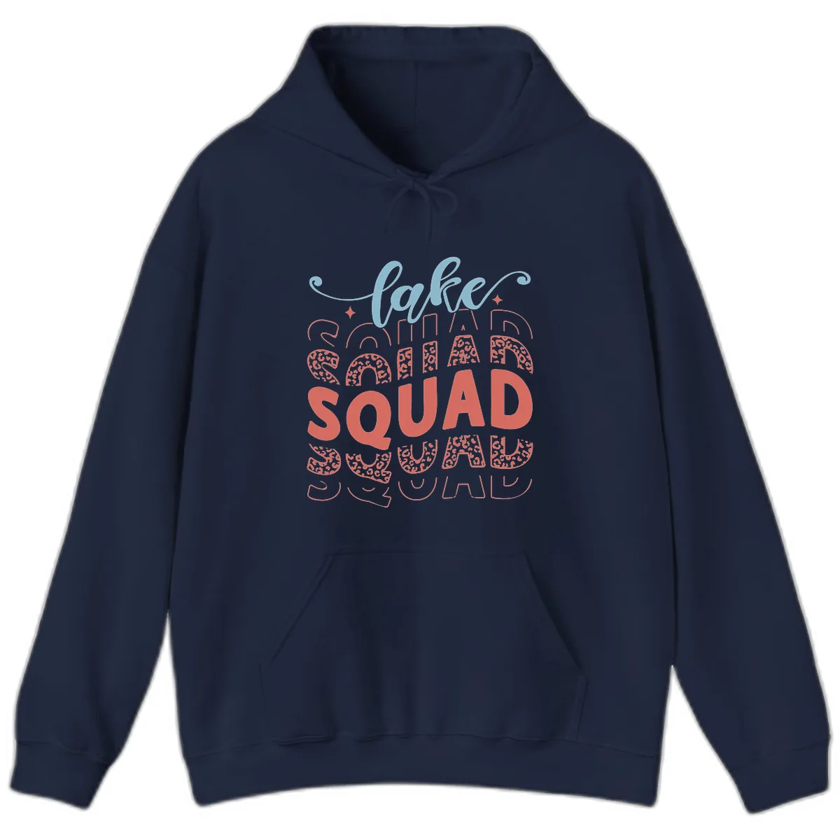 Lake Squad Lifestyle Design Hoodie in Navy