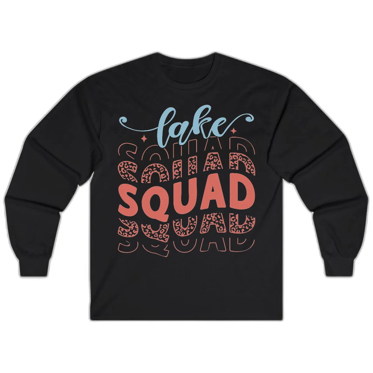 Lake Squad Lifestyle Design Long Sleeve in Black