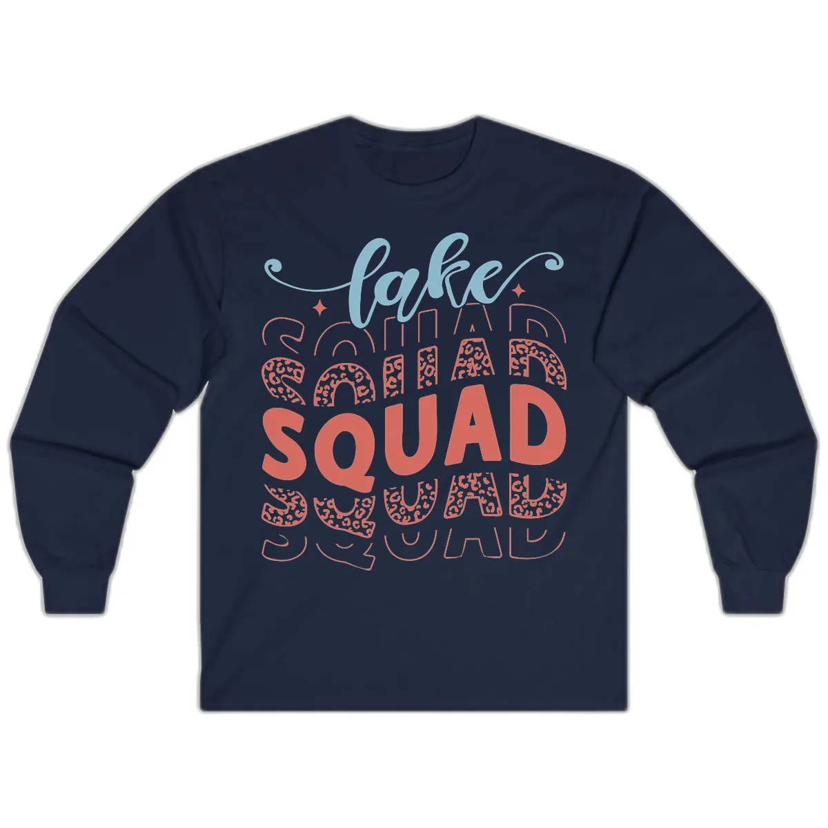 Lake Squad Lifestyle Design Long Sleeve in Navy