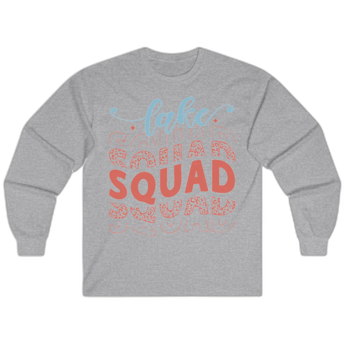Lake Squad Lifestyle Design Long Sleeve in Sport Grey