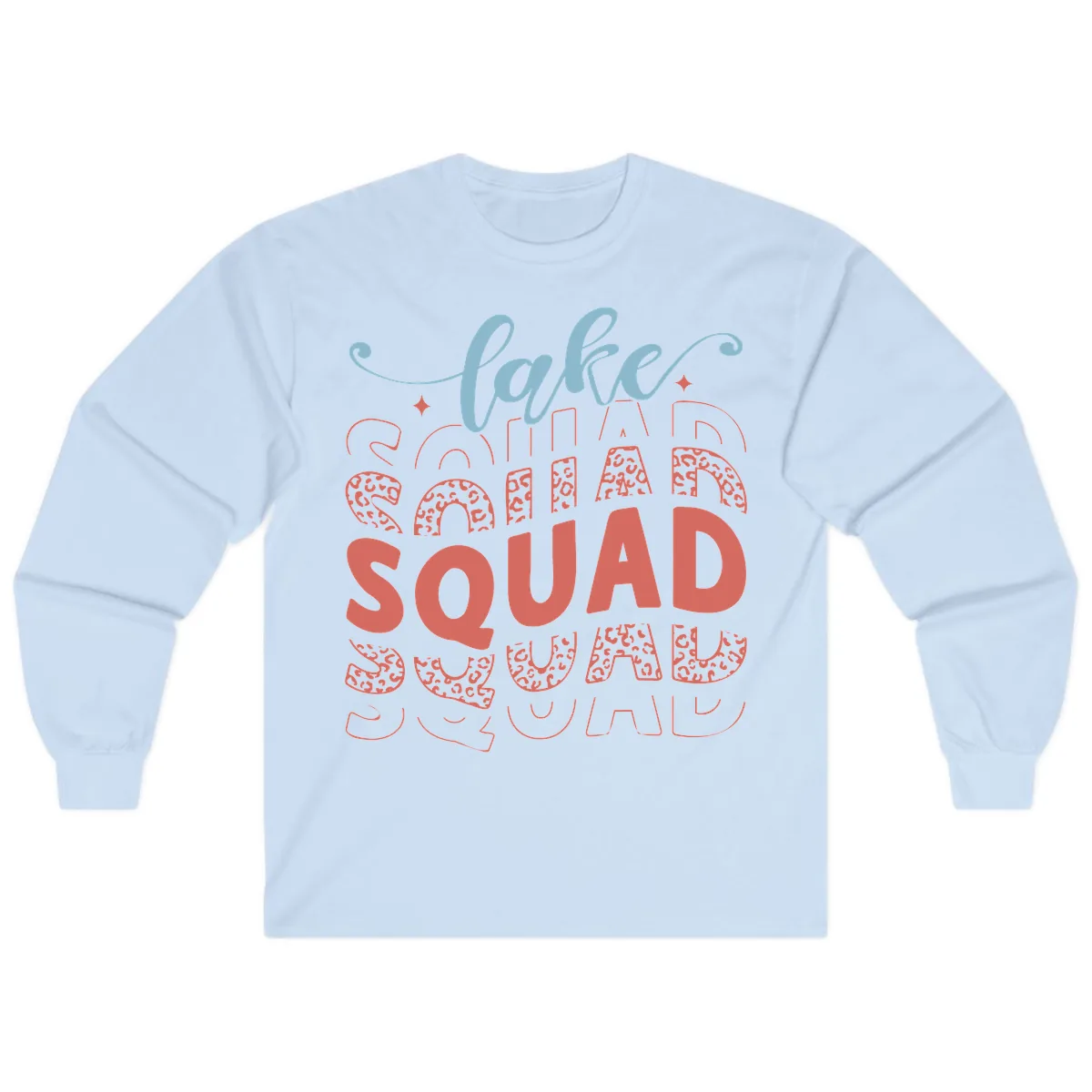 Lake Squad Lifestyle Design Long Sleeve in Light Blue