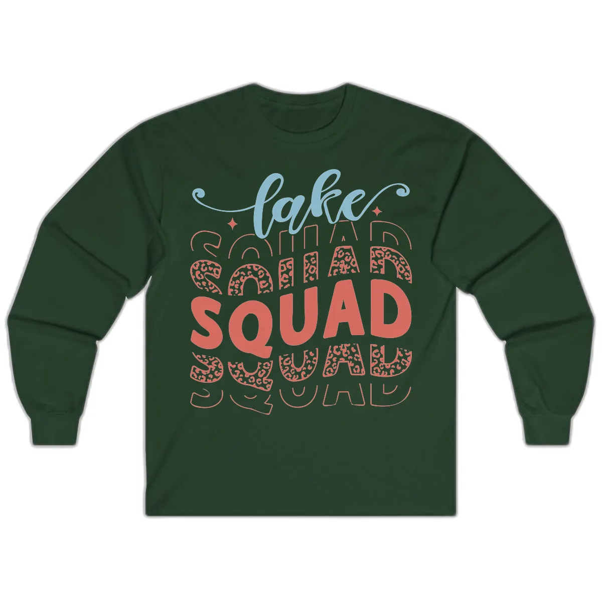 Lake Squad Lifestyle Design Long Sleeve in Forest Green