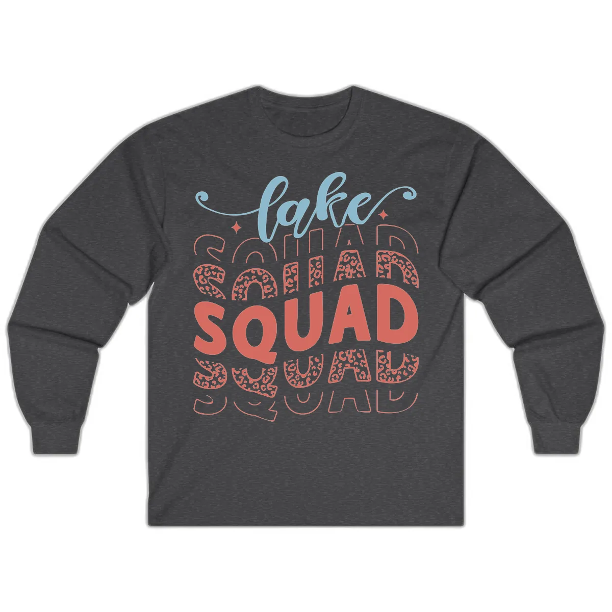 Lake Squad Lifestyle Design Long Sleeve in Dark Heather
