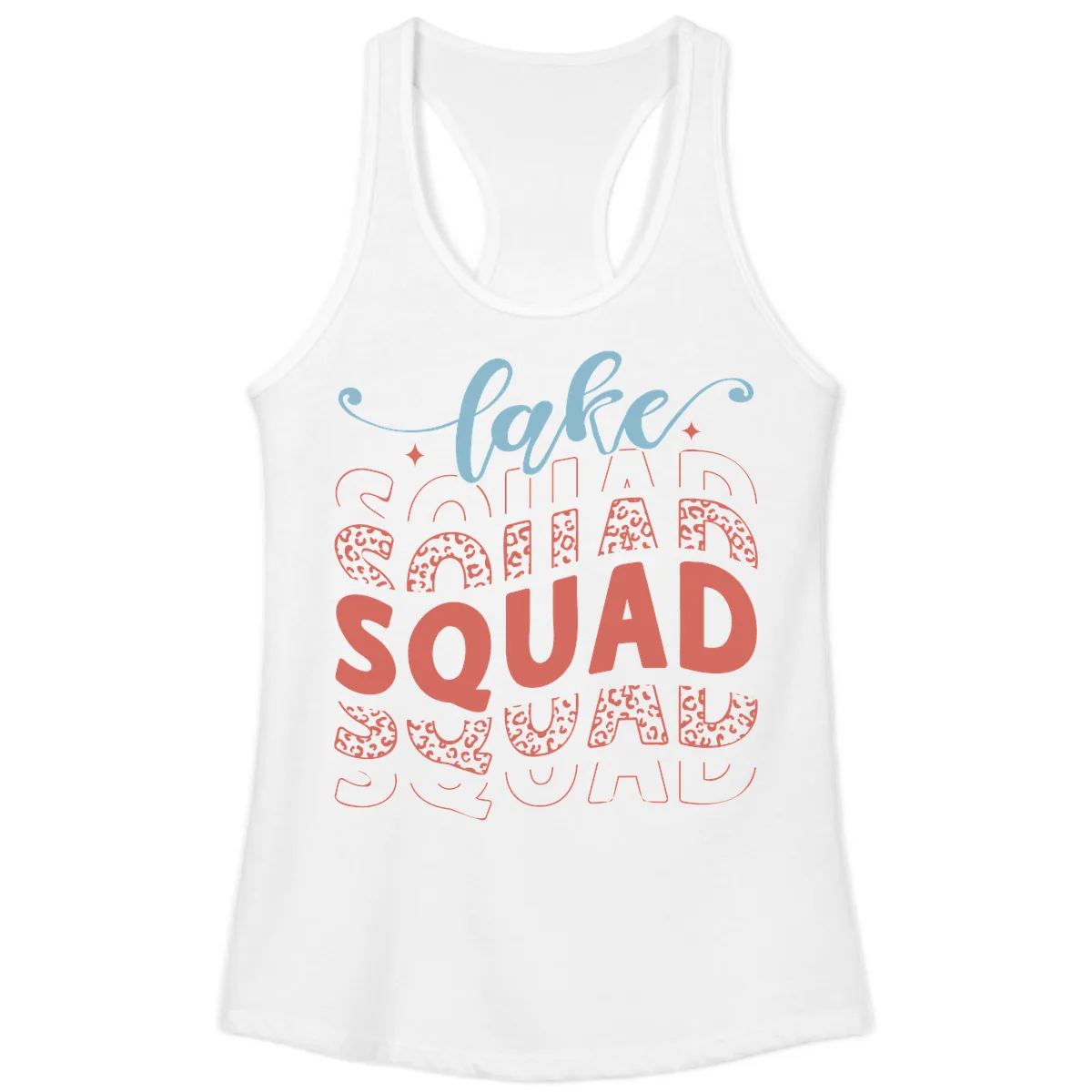 Lake Squad Lifestyle Design Ladies Tank in White