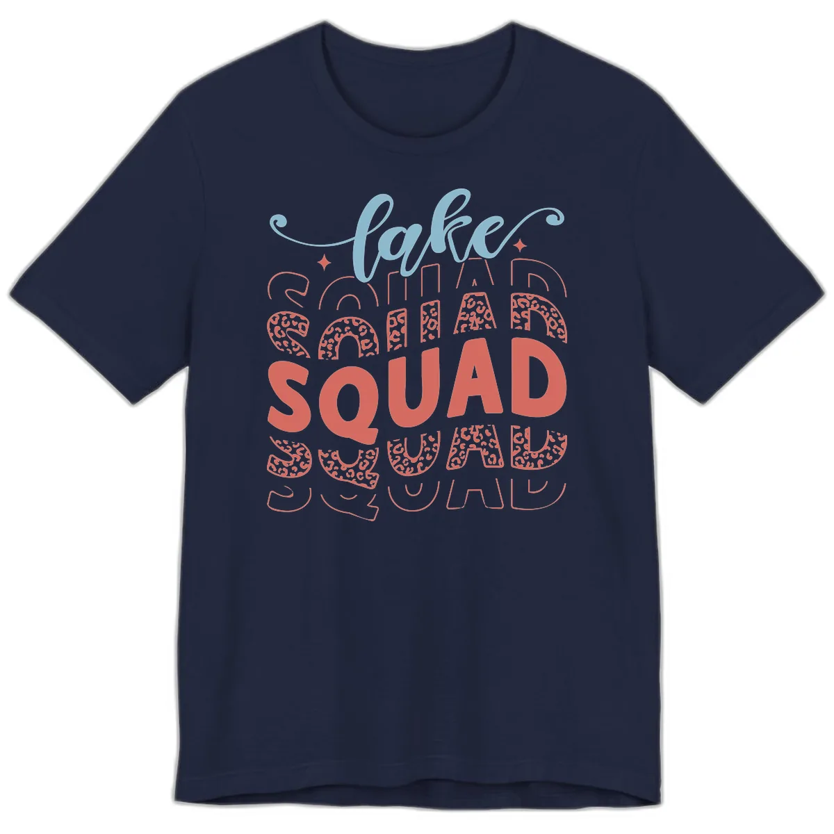 Lake Squad Lifestyle Design Premium T-Shirt in Navy
