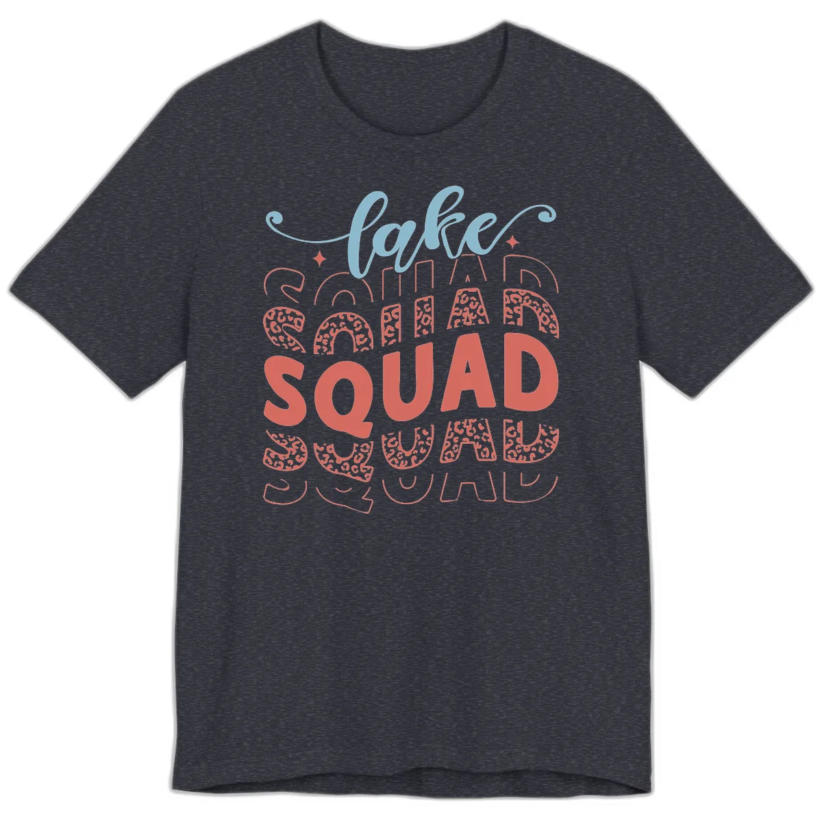Lake Squad Lifestyle Design Premium T-Shirt in Heather Navy