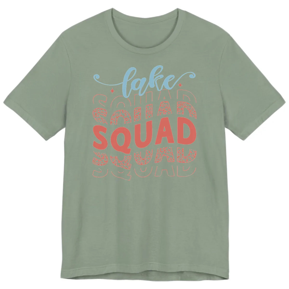 Lake Squad Lifestyle Design Premium T-Shirt in Sage
