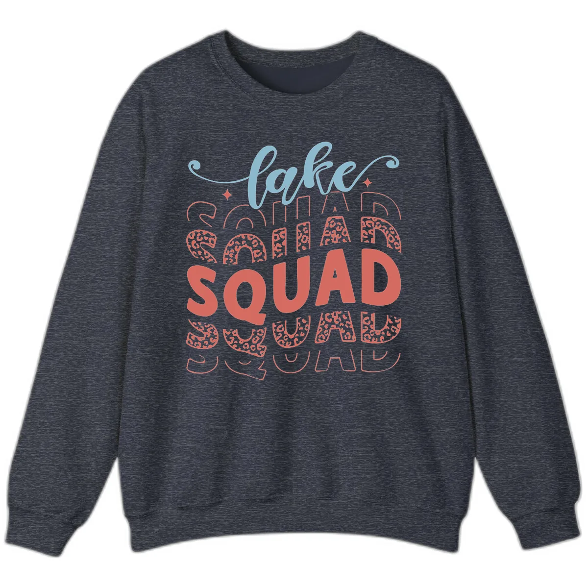 Lake Squad Lifestyle Design Sweatshirt in Heather Sport Dark Navy
