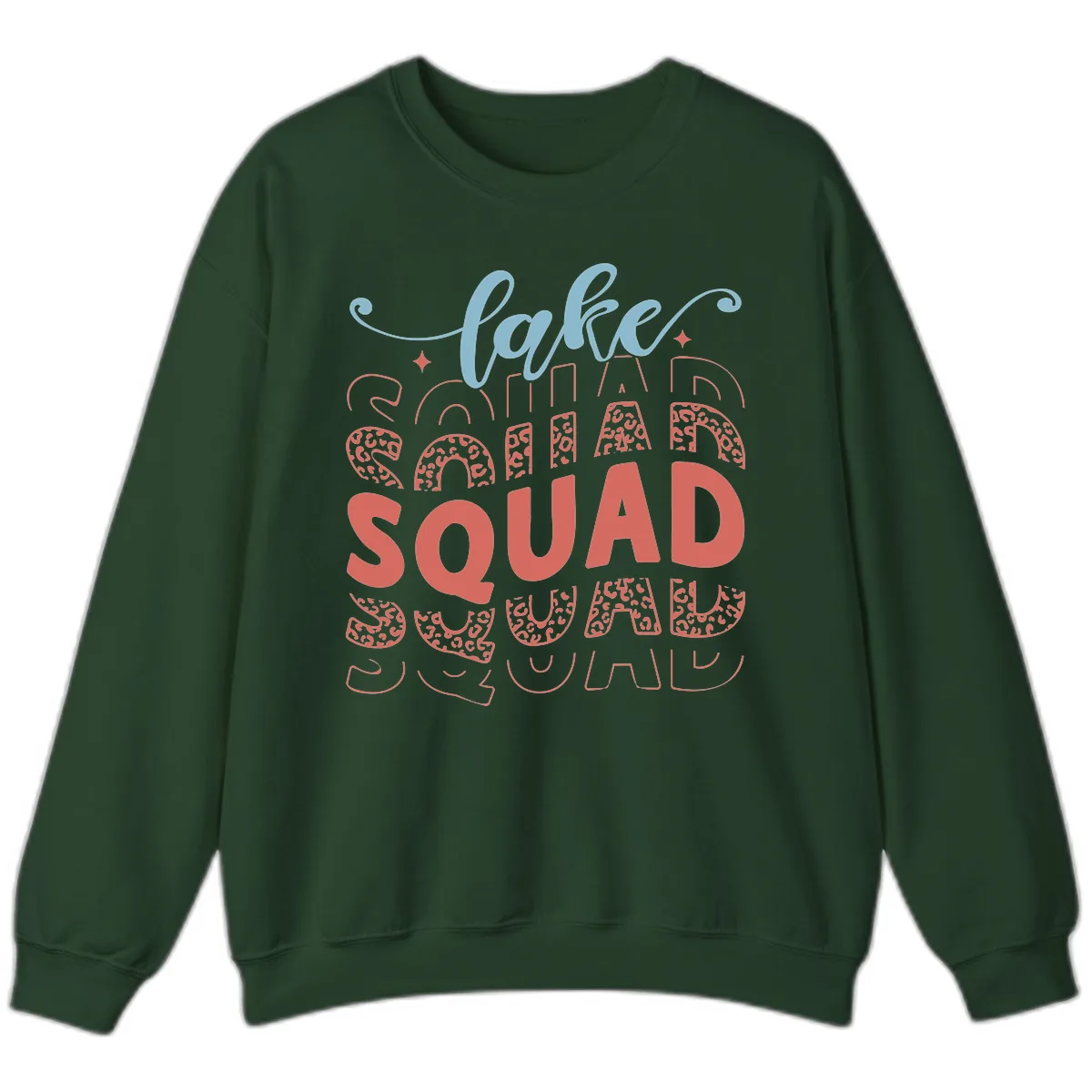 Lake Squad Lifestyle Design Sweatshirt in Forest Green