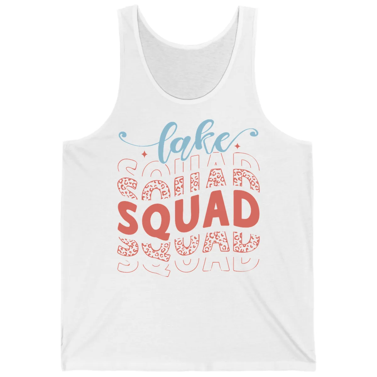 Lake Squad Lifestyle Design Tank in White