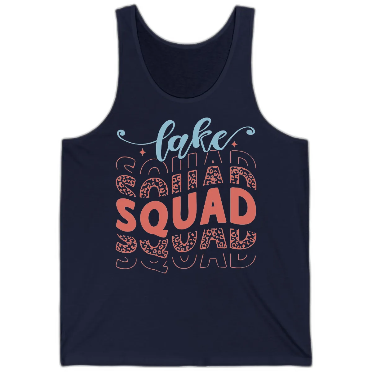 Lake Squad Lifestyle Design Tank in Navy