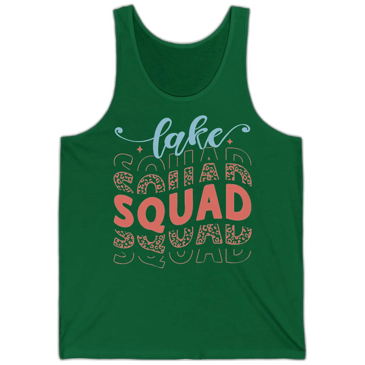Lake Squad Lifestyle Design Tank in Kelly