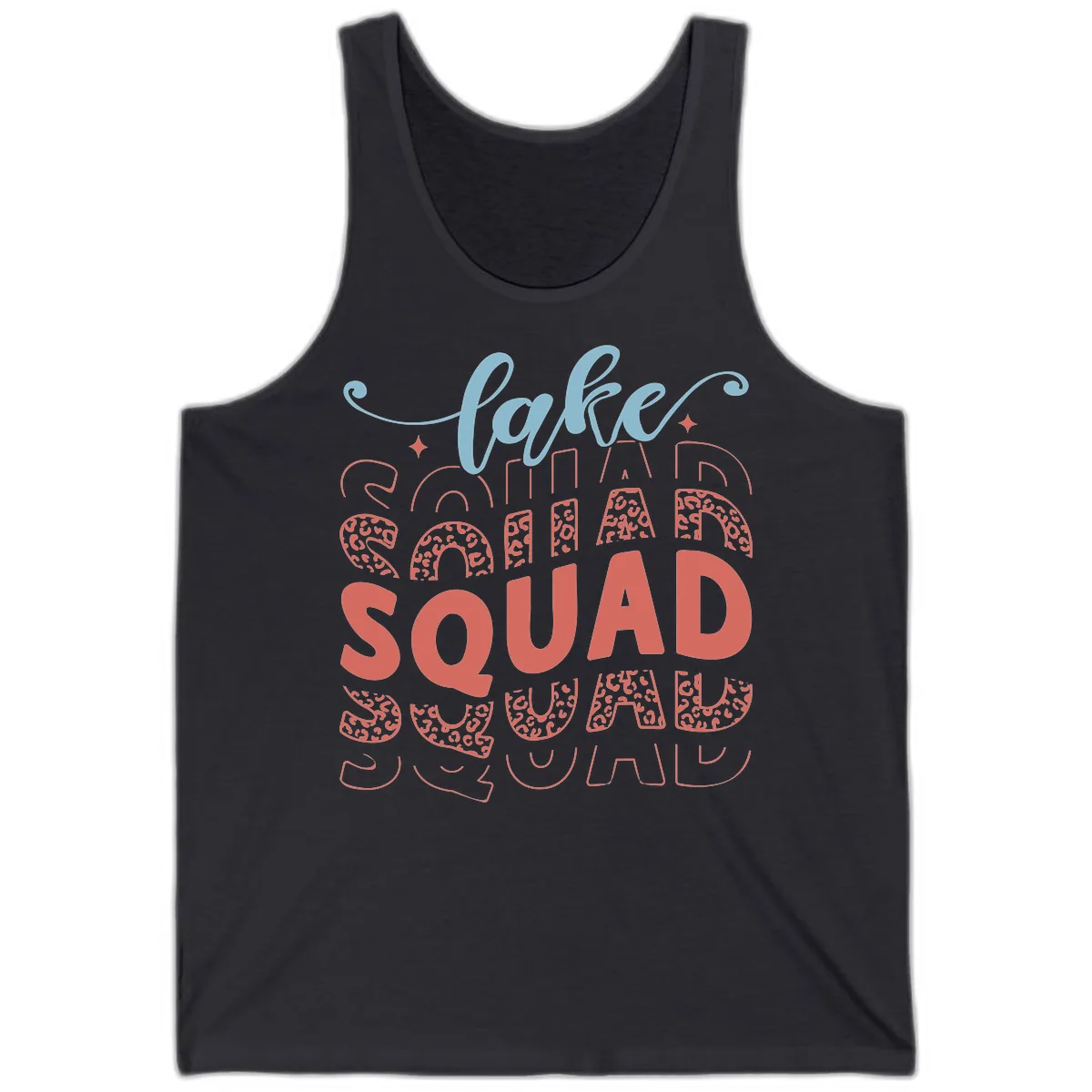 Lake Squad Lifestyle Design Tank in Dark Grey