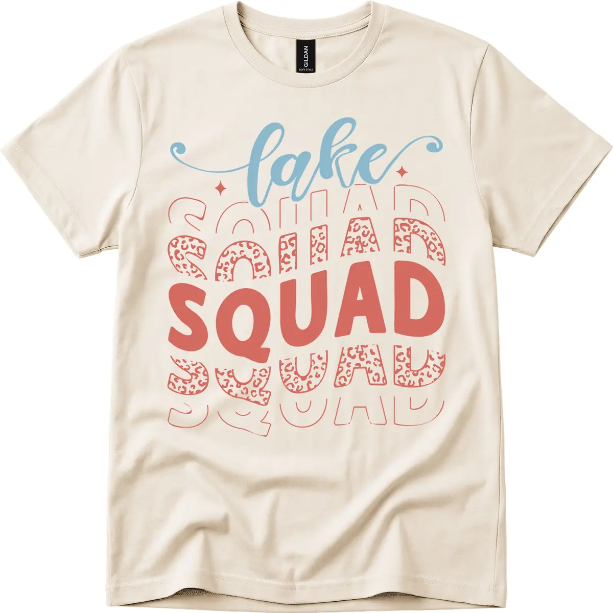 Lake Squad Lifestyle Design T-Shirt in Natural