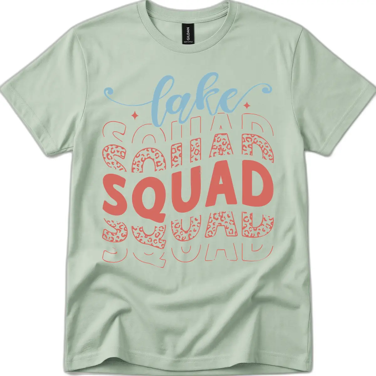 Lake Squad Lifestyle Design T-Shirt in Sage