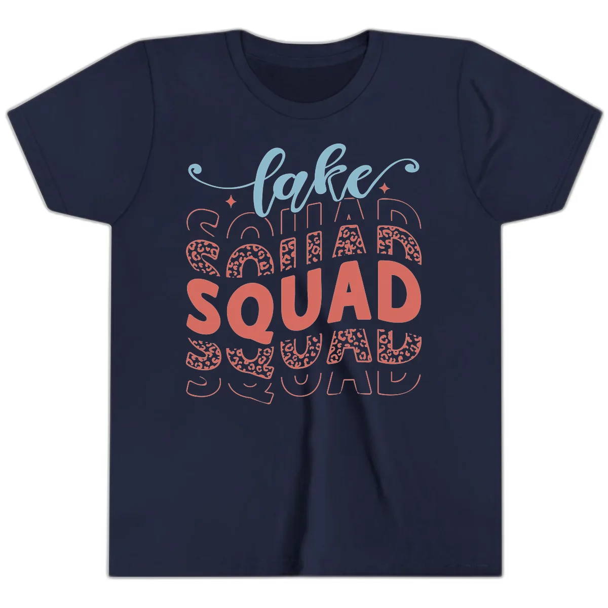 Lake Squad Lifestyle Design Youth T-Shirt in Navy