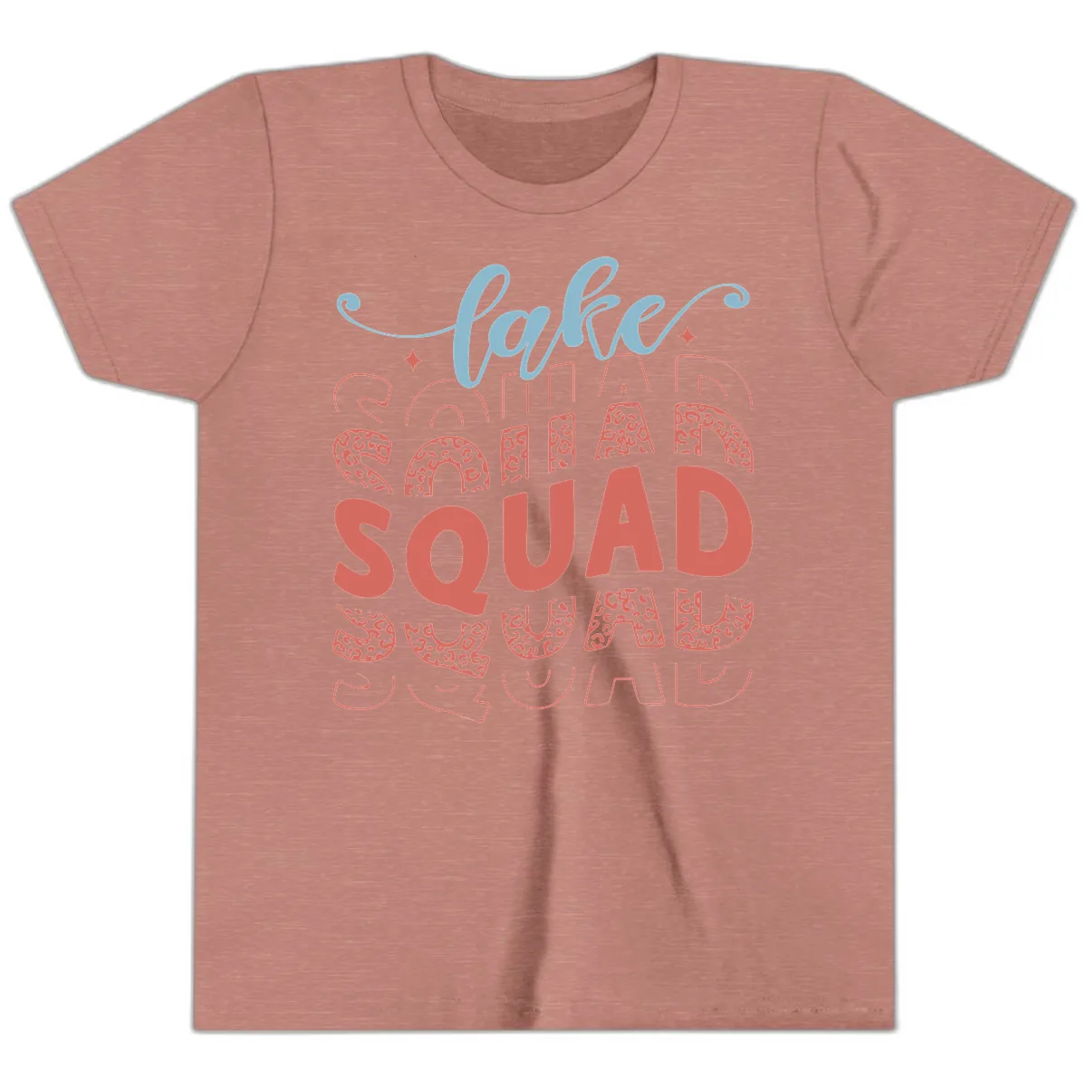 Lake Squad Lifestyle Design Youth T-Shirt in Heather Mauve