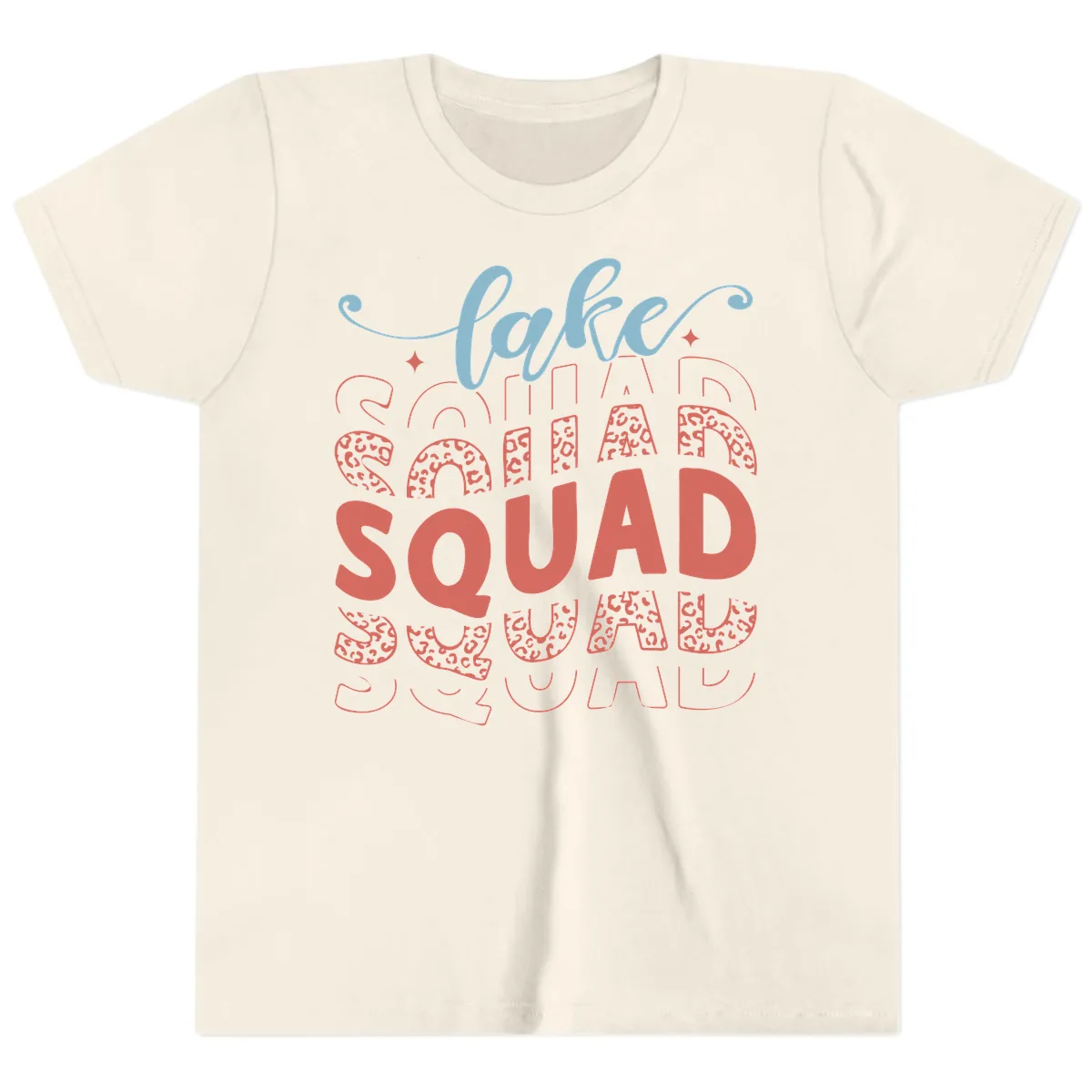 Lake Squad Lifestyle Design Youth T-Shirt in Natural