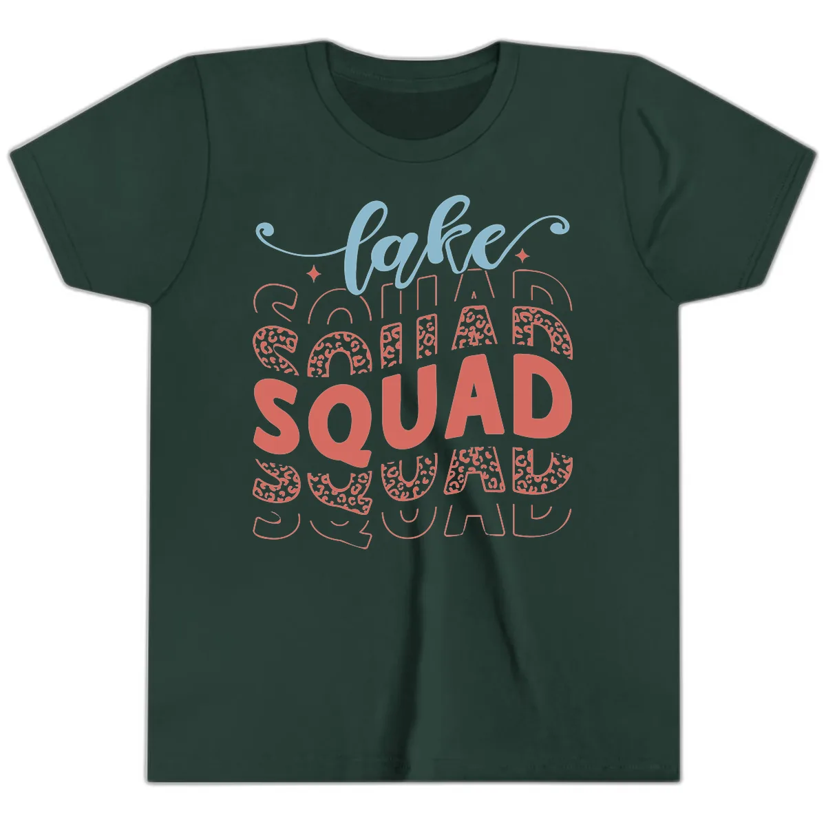 Lake Squad Lifestyle Design Youth T-Shirt in Forest