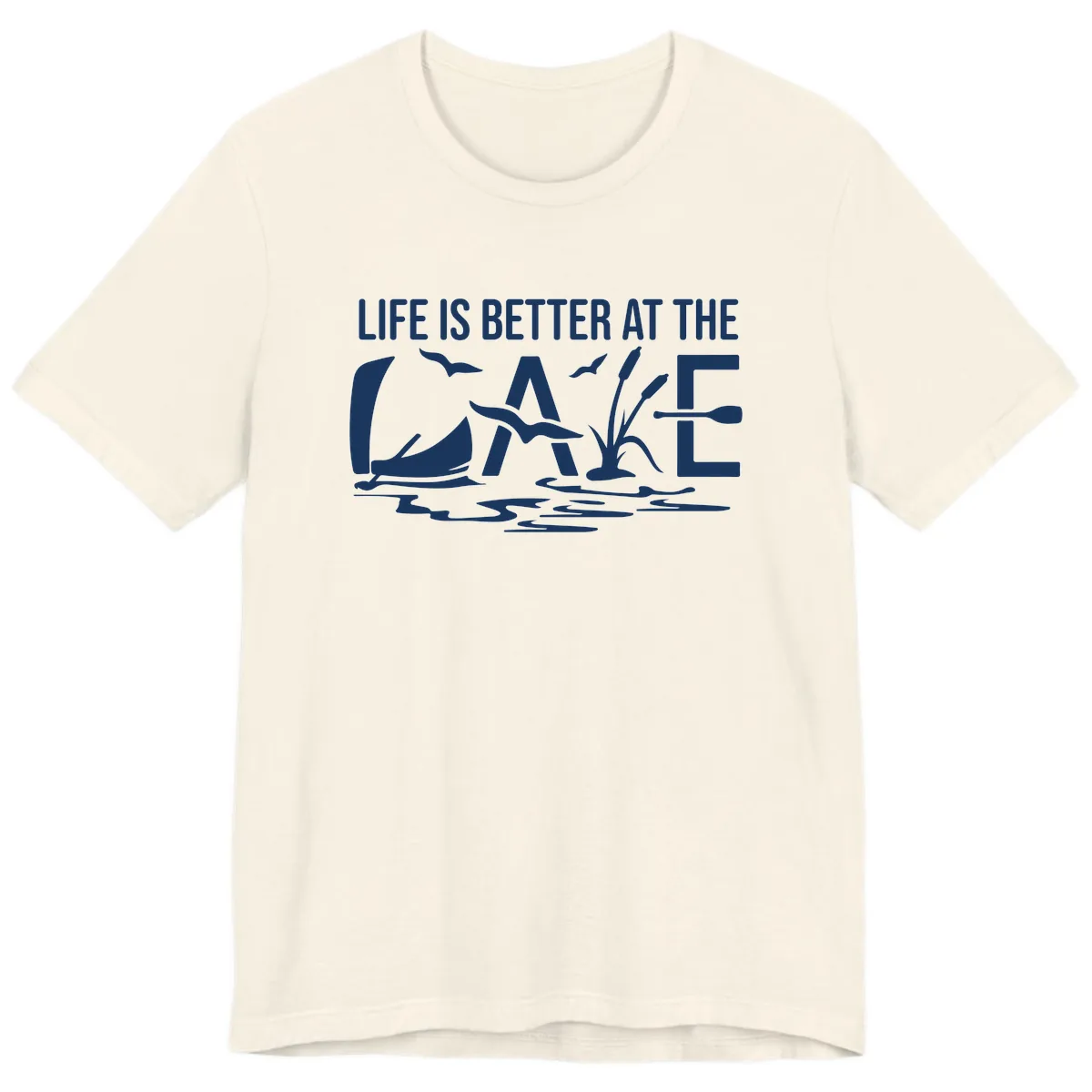 Life Is Better At The Lake Premium T-Shirt in Natural